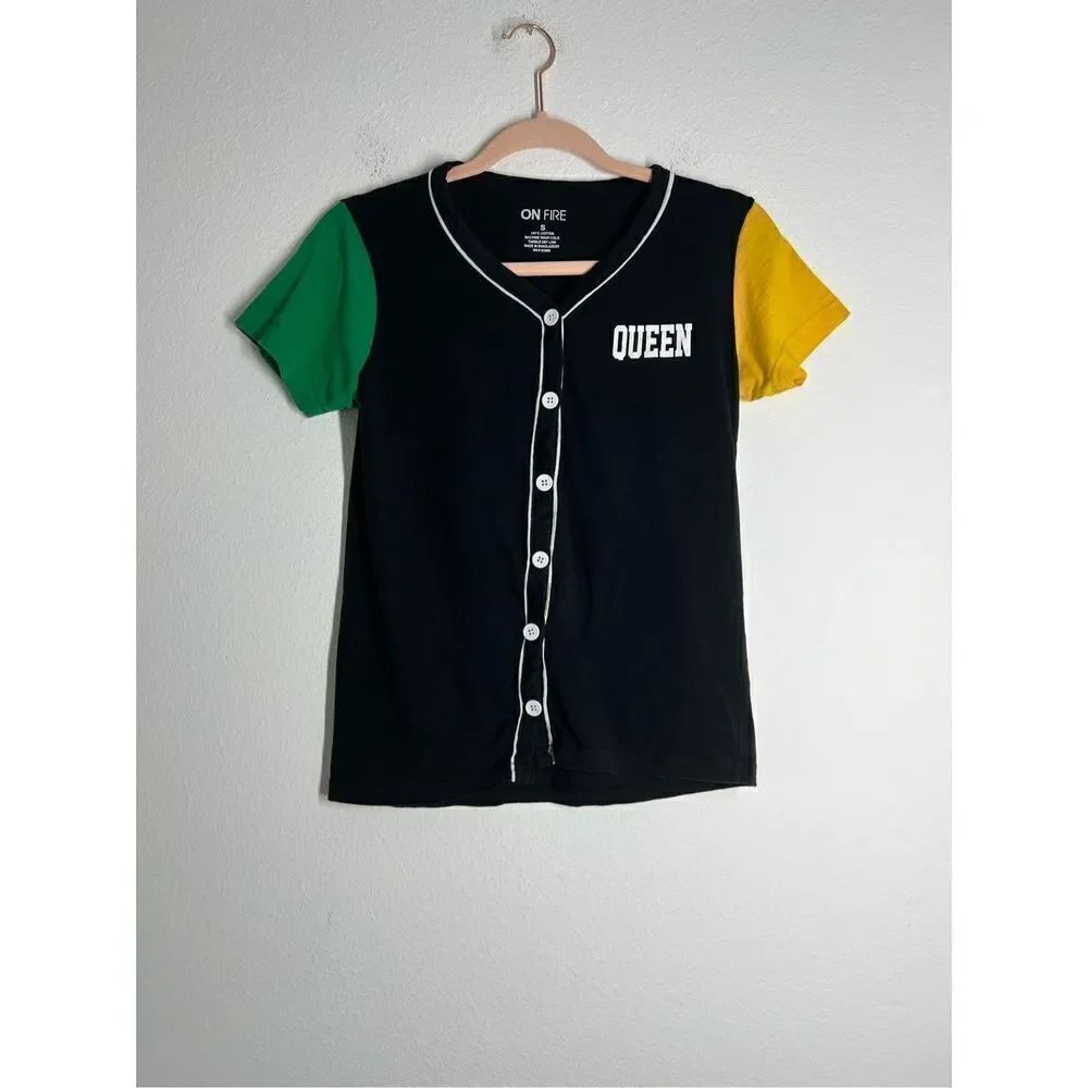 On Fire Button-Down Jersey
Cotton Size S